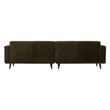 Afbeelding van BePureHome Statement 4-zits Bank 280 Cm Platte Brede Rib Warm Groen