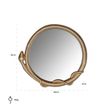 Afbeelding van Richmond Interiors Spiegel snake Fiona (Goud)