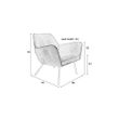Afbeelding van White Label Living Lounge Chair Bon Brown