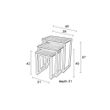 Afbeelding van White Label Living Side Table Suri Set Of 3