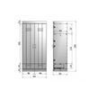 Afbeelding van Woood Connect Kast Wit - 2 Deurs, Locker + Lade