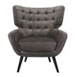 Afbeelding van Richmond Interiors Fauteuil Emily Stone velvet (Quartz Stone 101)