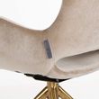 Afbeelding van Richmond Interiors Stoel Sierra Sand Velvet / Brushed Gold (Genova 904 Sand)