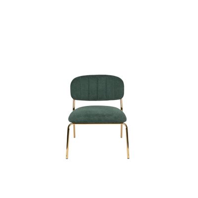 White Label Living Lounge Chair Jolien Gold/Dark Green White Label Living Lounge Chair Jolien Gold/Dark Green