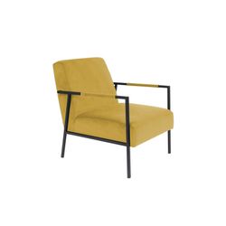 White Label Living Lounge Chair Wakasan Yellow