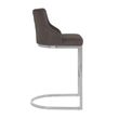 Afbeelding van Richmond Interiors Barstoel Bolton Stone velvet / silver Fire Retardant (Quartz Stone 101)
