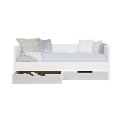 Woood Bedlade Set Van 2 Tbv Jade Wit Ongeborsteld [fs Woood Bedlade Set Van 2 Tbv Jade Wit Ongeborsteld [fs