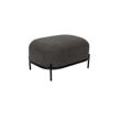 Afbeelding van White Label Living Hocker Polly Grey