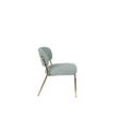 Afbeelding van White Label Living Lounge Chair Jolien Gold/Light Green