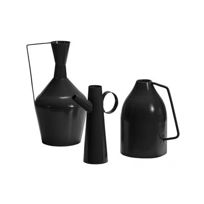 BePureHome Set V 3 - Tins Vazen Metaal Zwart BePureHome Set V 3 - Tins Vazen Metaal Zwart