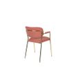 Afbeelding van White Label Living Armchair Jolien Gold/Pink