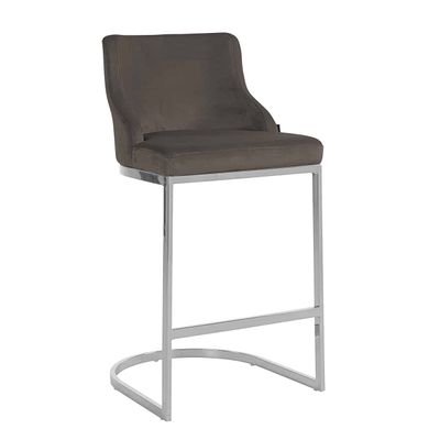Richmond Interiors Barstoel Bolton Stone velvet / silver Fire Retardant (Quartz Stone 101) Richmond Interiors Barstoel Bolton Stone velvet / silver Fire Retardant (Quartz Stone 101)
