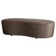 Afbeelding van BePureHome Macaroni Bankje Fluweel Nougat - 165 CM