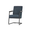 Afbeelding van Woood Micha Fauteuil Ribstof Staalblauw