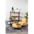 Afbeelding van White Label Living Lounge Chair Polly Yellow