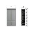 Afbeelding van BePureHome Organize Vitrinekast Wit - 44 CM