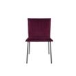 Afbeelding van White Label Living Chair Floke Velvet Wine