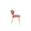 Afbeelding van White Label Living Chair Jolien Gold/Pink