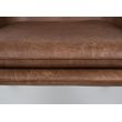 Afbeelding van White Label Living Lounge Chair Bon Brown