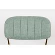 Afbeelding van White Label Living Chair Jolien Gold/Light Green