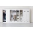 Afbeelding van Woood Connect Kast Wit - 2 Deurs, Stroken