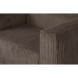 Afbeelding van Woood Exclusive Bean Fauteuil Grove Ribstof Mud