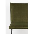 Afbeelding van White Label Living Chair Floke Velvet Olive