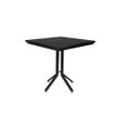 Afbeelding van White Label Living Bistro Table Maze Square Black