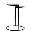 Afbeelding van Richmond Interiors Bijzettafel Bolder set van 2 aluminium zwart (Zwart)