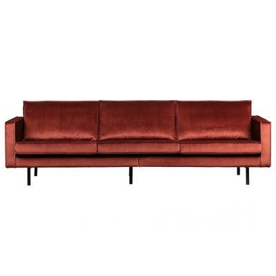 BePureHome Rodeo 3-zits Bank Velvet Chestnut BePureHome Rodeo 3-zits Bank Velvet Chestnut