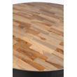 Afbeelding van White Label Living Bar Table Maze Round Natural