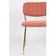 Afbeelding van White Label Living Chair Jolien Gold/Pink
