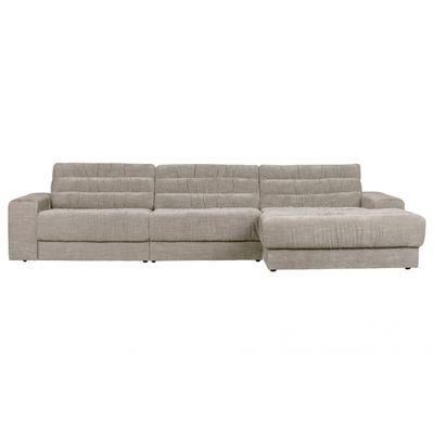 BePureHome Date Chaise Longue Rechts Vintage Fluweel Nougat BePureHome Date Chaise Longue Rechts Vintage Fluweel Nougat