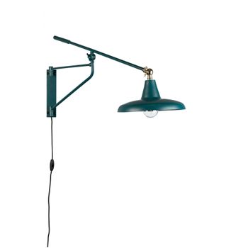 Foto van Dutchbone Hector Wandlamp Teal