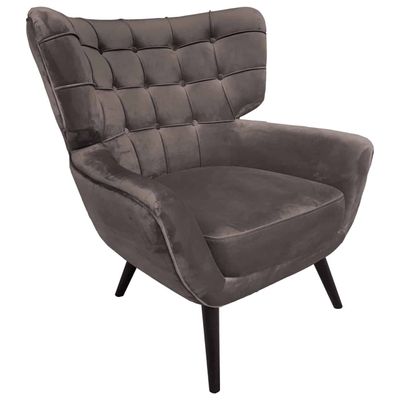 Richmond Interiors Fauteuil Emily Stone velvet (Quartz Stone 101) Richmond Interiors Fauteuil Emily Stone velvet (Quartz Stone 101)