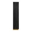 Afbeelding van Richmond Interiors Wandkast Blackbone gold 2-deuren hoog (Goud)
