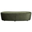 Afbeelding van BePureHome Macaroni Bankje Fluweel Onyx - 165 CM