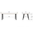 Afbeelding van Woood Exclusive James Eettafel Naturel