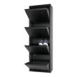Afbeelding van Spinder Design Billy 4 Schoenenkasten Zwart