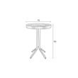 Afbeelding van White Label Living Bar Table Maze Round Natural