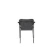 Afbeelding van White Label Living Armchair Jolien Black/Dark Grey