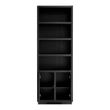 Afbeelding van Richmond Interiors Boekenkast Oakura 2-deuren smal (Zwart)