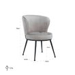 Afbeelding van Richmond Interiors Stoel Meadow Khaki Velvet (Quartz Khaki 903)