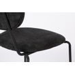 Afbeelding van White Label Living Chair Aspen Black