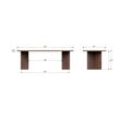Afbeelding van VT Wonen Angle Eettafel Noten