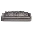 Afbeelding van Richmond Interiors Bank Darwin 3-zits met 6 kussens Stone Velvet (Quartz Stone 101)