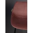 Afbeelding van Dutchbone Franky Barstoel Velvet Oud Roze