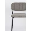Afbeelding van White Label Living Counter Stool Jolien Black/Grey