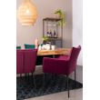 Afbeelding van White Label Living Chair Floke Velvet Wine