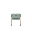 Afbeelding van White Label Living Lounge Chair Jolien Gold/Light Green